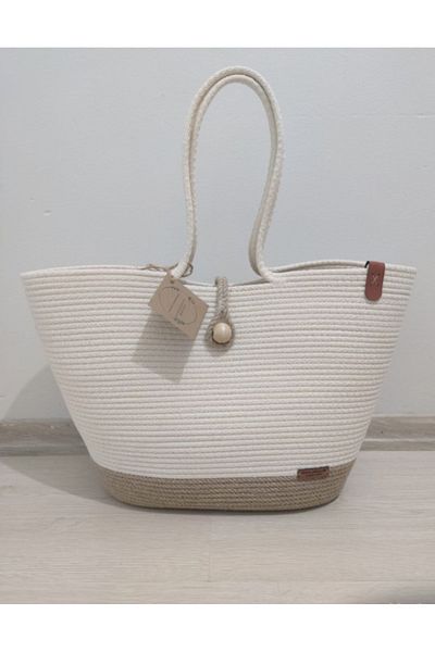 TUES TİCARET05 BEACH BAG WIDE AND VOLUMINATED