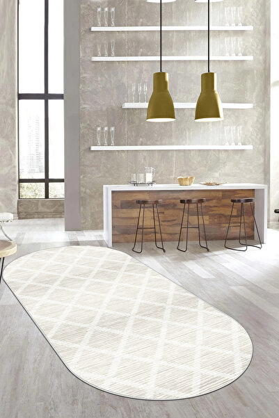 Thalia Home Kaymaz Tabanlı Yıkanabilir Baskılı Yolluk Halı Koridor Halısı