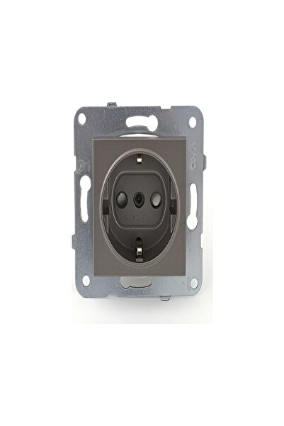 VİKO مقبس أرضي مقاوم للأطفال من Novella بدون إطار (أنثراسايت)