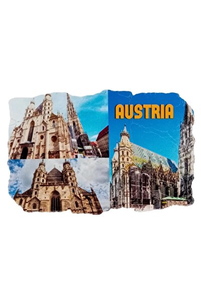 Dünyadan Hediyeler Avusturya Temalı Fresco Magnet