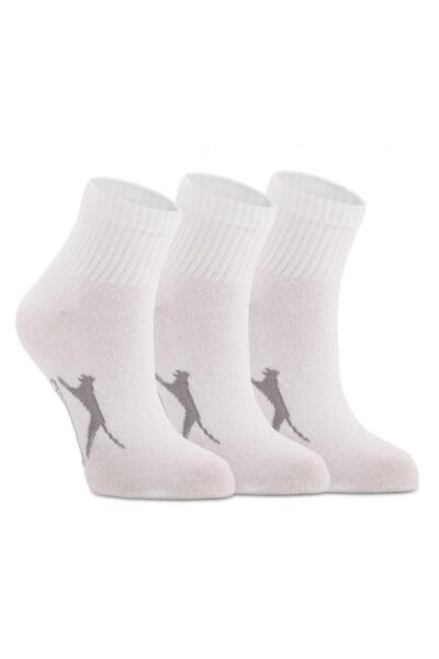 Slazenger Jadon Unisex Κοντές Κάλτσες Σετ 3 - SX22CK002-000WHITE