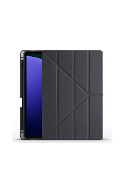 Fuchsia Galaxy Tab S9 Fe Plus 12,4 inç Uyumlu Fuchsia Kalem Bölmeli Stand Özellikli Akıllı Tablet Kılıfı