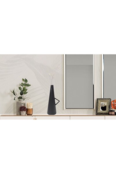 Livava Vază din ceramică Kharmen - neagră, 27x13