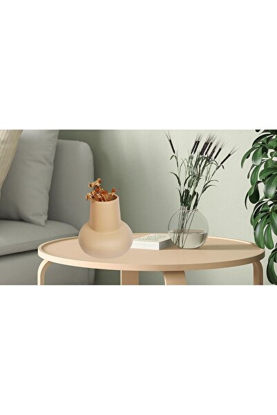 Livava Εκρού Κεραμικό Βάζο με Θόλο - 21x19