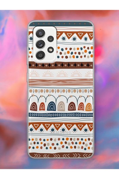 Spoyi Samsung A23 Motif Design Transparent Phone Case