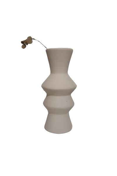 Livava Vasă din ceramică ecru - Volina 26X11