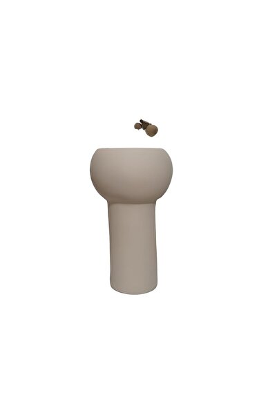 Livava Vază din ceramică Topuri, Ecru, 25X14