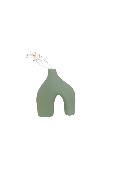 Livava Vază din ceramică din piatră verde - 20X17