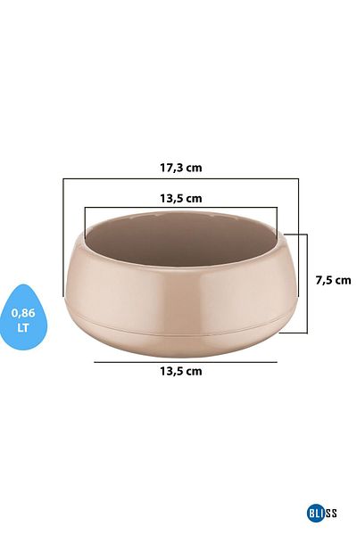 Bliss 0.86 Liter Cat and Dog Food Water Bowl - Pet Food Bowl, Pet Food Bowl