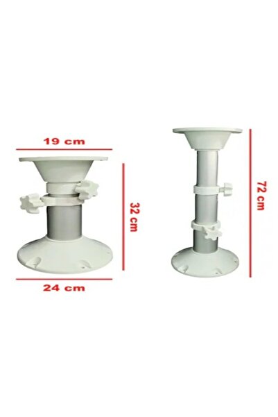 Genel Markalar Tekne Karavan Teleskopik Masa Ayağı 3 Kademe 000078