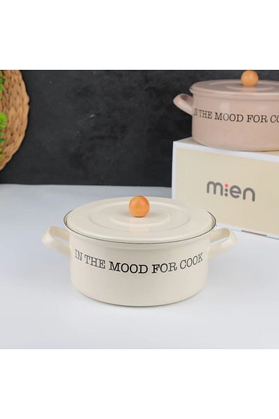 MİEN Mien 20cm - Serrated Enamel Pot