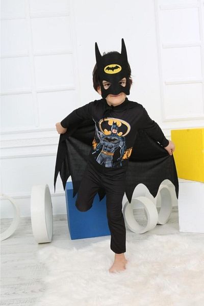 Batman Birthday Party Costume with Cape Mask