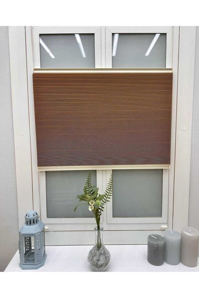 YAZAR HOME Honeycomb (BAL PETEĞİ) Kahverengi %100 Karartma Ve Isı Yalıtımlı Plise Perde