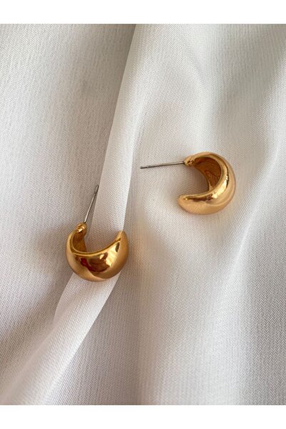 Minimal Women's Curved Earrings