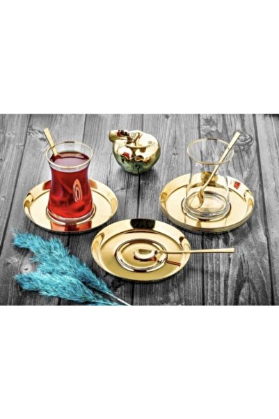 laysondesign Özlife 12 Parça Çay Seti Mess Gold