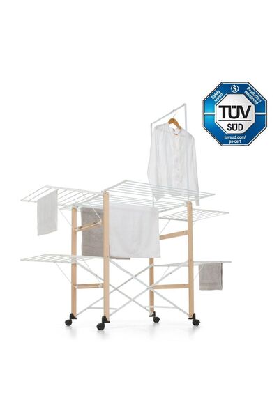 Genel Markalar Supergulliver Katlanabilir Çamaşır Kurutmalık Doğal Renk