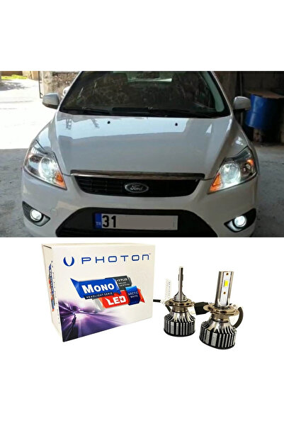 Photon Ford Focus 2 Led Xenon Sis Farı Ampulü H11 Mono Yeni Seri Beyaz 2004-2008 Uyumlu