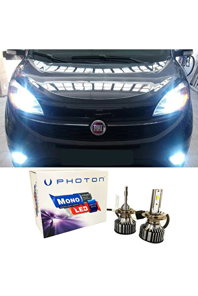 Photon Fiat Doblo D4 Led Xenon Kısa Far Ampulü H7 Mono Yeni Seri Beyaz 2015-2023