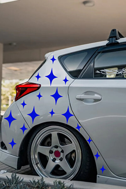 STİCKERCI BEY 4 KÖŞE YILDIZ ARAÇ KAPLAMA SETİ ARKSESUAR STİCKER