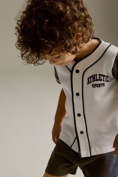 Next Baby Navy Blue White Cotton Short Sleeve Shorts Set