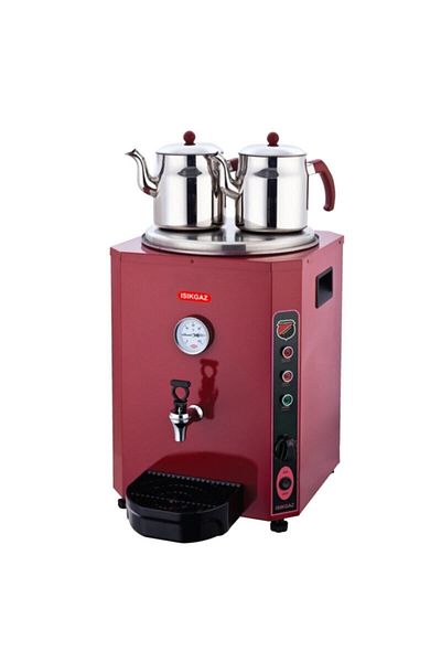 Işıkgaz Silverinox Jumbo 23 Lt. Red Tea Machine
