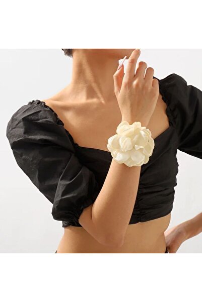 MutluBiDünya Vintage 8 Cm Floral Bileklik