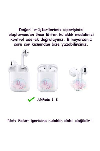 daystar Airpods 1-2. Generation Compatible hologram heart patterned transparent headphone case