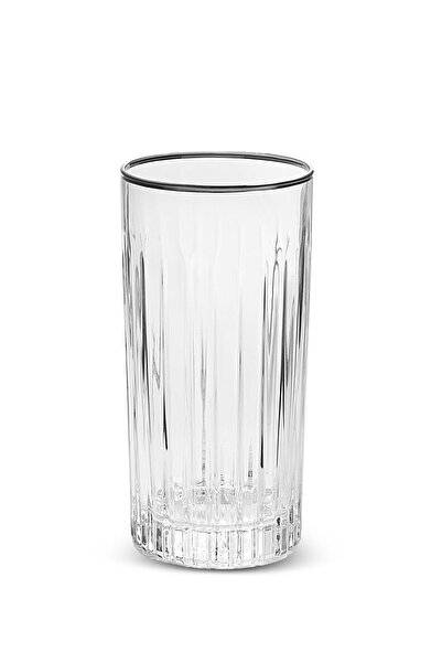 RCR Timeless 6'lı Platin Rimli Meşrubat Bardağı Seti 440 ml