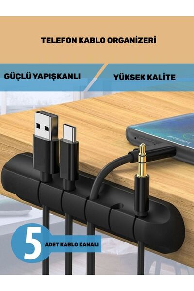 CONOCER 5'li Kablo Tutucu Ofis Dekorasyonu Kablo Düzenleyici Organizeri