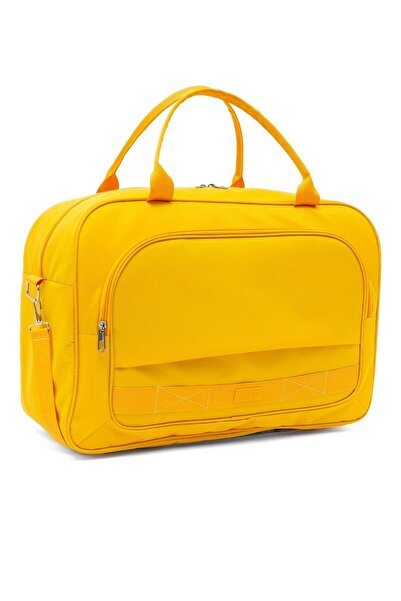 KAFF 00817 Sarı Omuz Askılı Seyahat Fitness Ve Spor Çantası