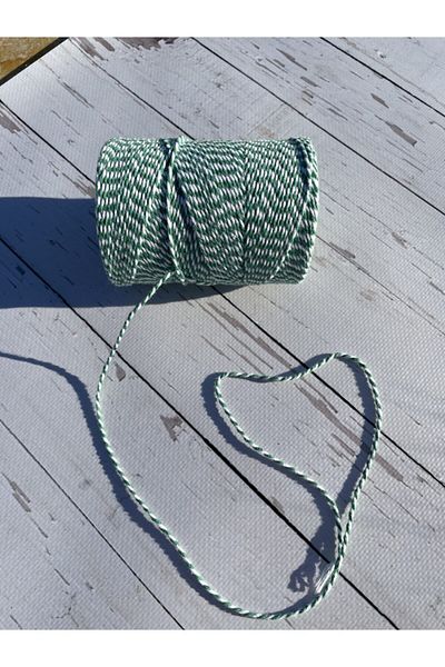 eylülün etiket fabrikası Packaging Tying Rope Green White Color 200 m