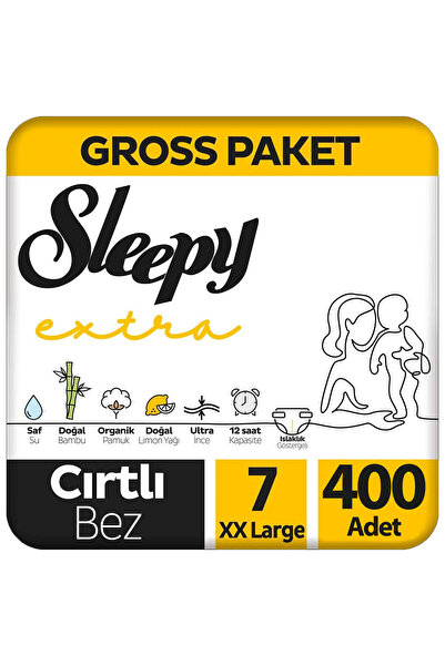 Sleepy Extra Bebek Bezi Gross Paket 7 Beden 100x4 400 Adet
