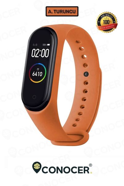 CONOCER Xiaomi Mi Band 3 Ve 4 Uyumlu [yüksek Kalite] Silikon Kordon