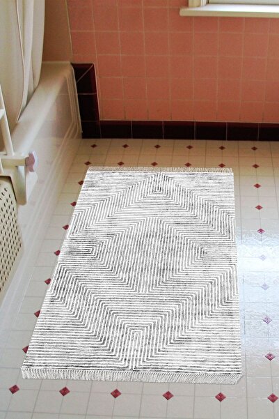 Alanur Home Eko Trend Djt Banyo Paspası Yıkanabilir Kaymaz Taban Mu134 Modern...