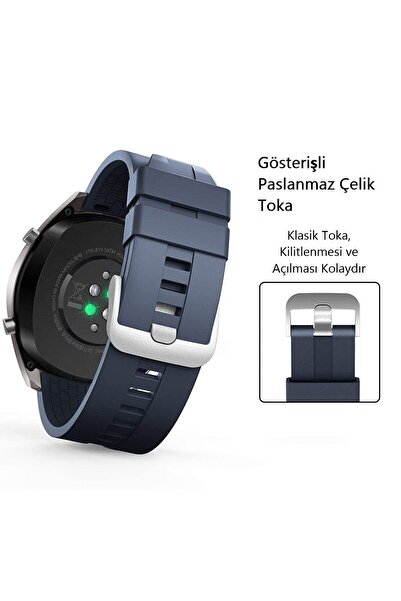 CONOCER Huawei Watch Gt5 Gt4 Gt3 Gt2 Gt2E - Gt5 Pro Gt3 Pro Gt2 Pro (46mm) Silicone Pattern Lanyard Strap