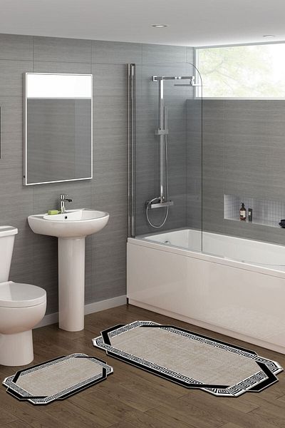 Alanur Home Set de baie din 2 piese Alanur Basil tăiat cu laser St 210182 kr