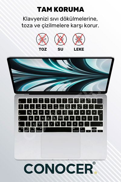 CONOCER واقي لوحة المفاتيح ماك بوك اير برو M1-M2 A2681 A2442 A2779 A2485 A2780 A2941 تركي
