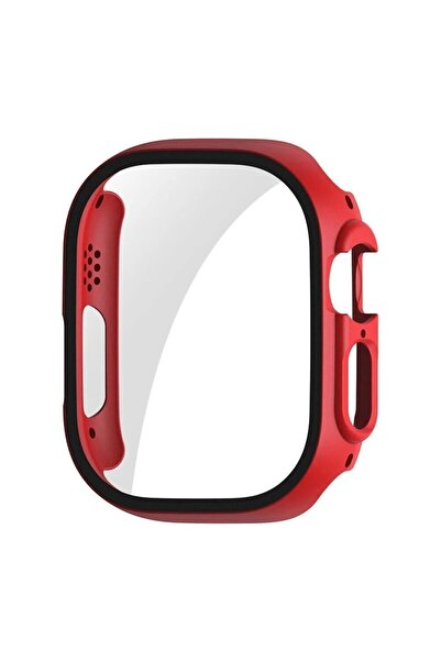CONOCER Apple Watch 8 Uyumlu Ultra 360 Tam Koruma (49 MM) Pc Sert Ekran Ve Ka...