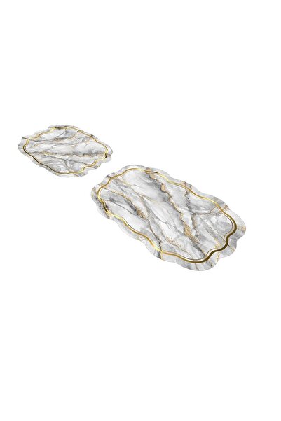 Alanur Home Σετ μπάνιου Mimoza Laser Cut 2 τεμαχίων St 210188 γρ