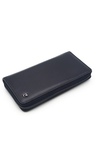 Pierre Cardin Unisex Navy Blue Analin Leather Wallet - A11056