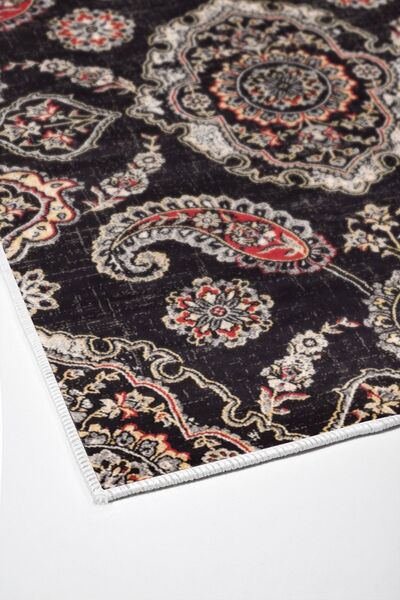 Alanur Home Alanur Trend Non-Slip Base Digital Bathroom Set Kt445 Black