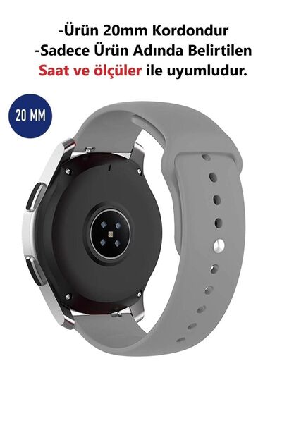 CONOCER Honor Magic Watch 2 (42MM) Uyumlu Yüksek Kalite Klasik Silikon Kordon