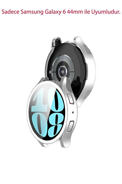 CONOCER Galaxy Watch 6 44mm - Compatible Case and 360° Screen Protector, PC Hard Case