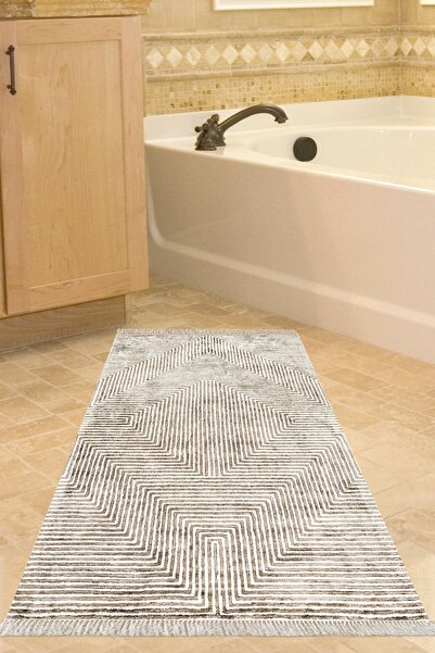 Alanur Home Eko Trend Djt Banyo Paspası Yıkanabilir Kaymaz Taban Mu134 Modern...