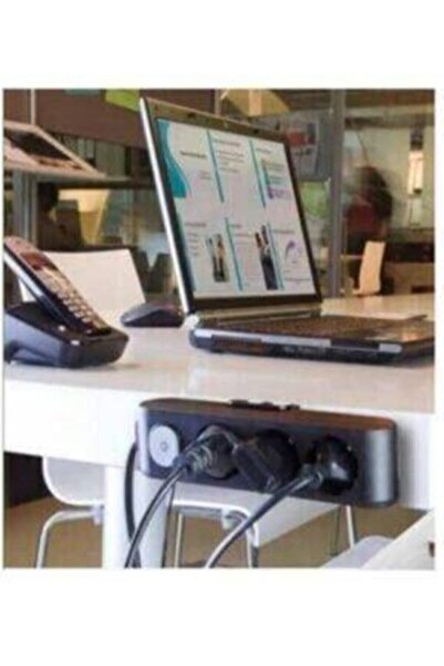 VİKO Multi-let Siyah 4'lü Topraklı Çocuk Korumalı Grup Priz-3 Metre