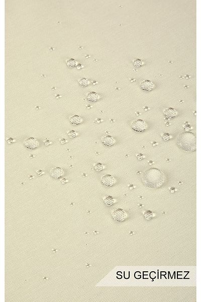 HOMELKA Washing Machine Cover Embroidered Liquid Proof Fabric Cream Color