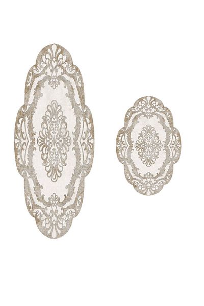 Alanur Home Σετ μπάνιου Alanur Dolunay Laser Cut 2 τεμαχίων St 210107 bj
