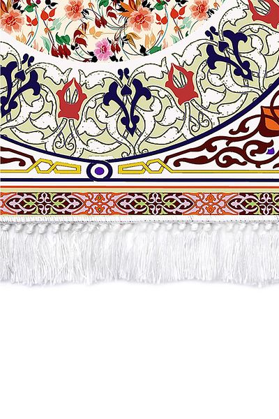 Alanur Home Pearl Digital Printed Prayer Rug 1012