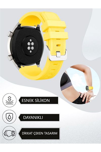 CONOCER ساعة Xiaomi Watch S1 / S1 Pro / S1 Active المتوافقة مع حزام سيليكون بنمط مخطط 22 مم