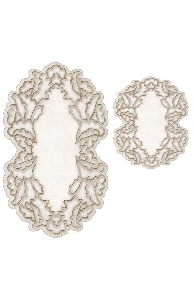 Alanur Home Σετ μπάνιου Alanur Nilüfer Laser Cut 2 τεμαχίων St210fg412vz